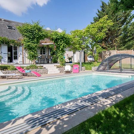 Au Coeur Du Bien-Etre, Chalet Avec Piscine Chauffee Et Couverte, Spa, Sauna, Massages Monteaux Kültér fotó
