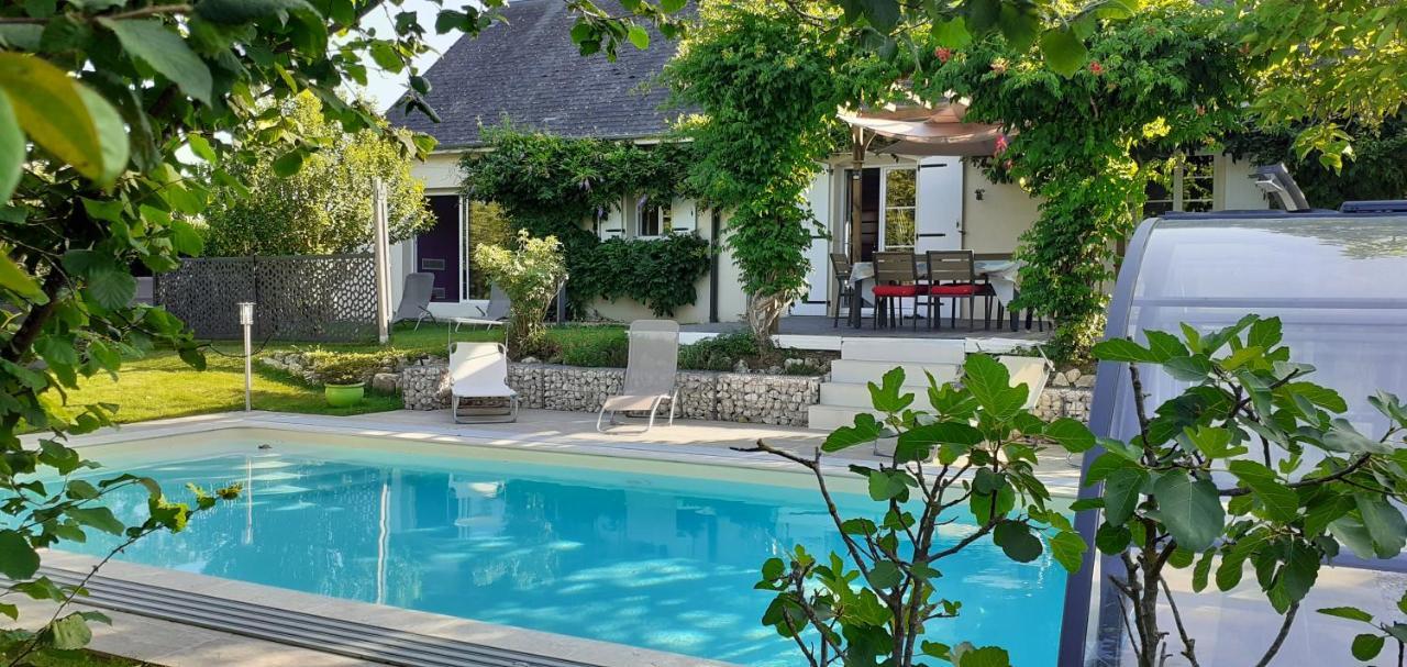Au Coeur Du Bien-Etre, Chalet Avec Piscine Chauffee Et Couverte, Spa, Sauna, Massages Monteaux Kültér fotó