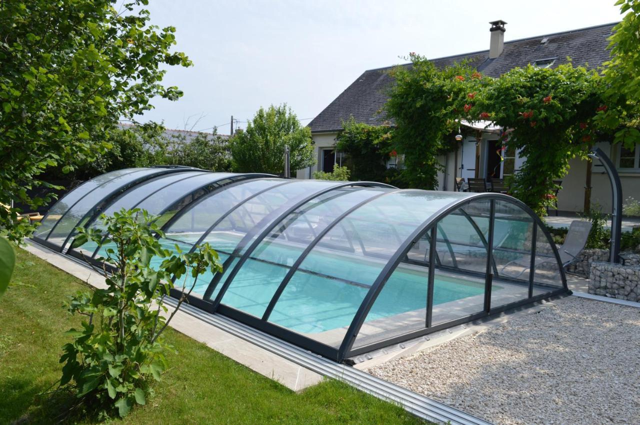 Au Coeur Du Bien-Etre, Chalet Avec Piscine Chauffee Et Couverte, Spa, Sauna, Massages Monteaux Kültér fotó